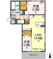 Olive A棟の間取り画像