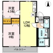 ガーデン江西通り Ⅰの間取り画像
