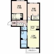 シャーメゾン女池上山の間取り画像