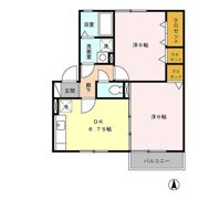 オークスドュール・ウルゲ A棟の間取り画像