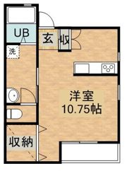 ラパン郡元 D棟の間取り画像