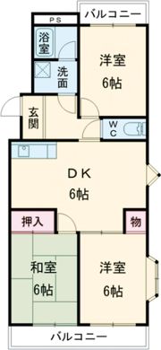 パークヒルズささめの間取り画像