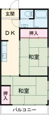 サンハイツ野上の間取り画像