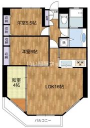 神代バタニカルガーデンズマンションの間取り画像