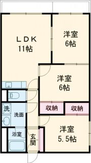 第1シャトウはまなすの間取り画像