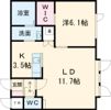 ラルジュの間取り画像