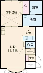 コローレ東町Ⅱの間取り画像