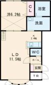 コローレ東町Ⅱの間取り画像