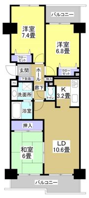 ジェイハイム東浜松の間取り画像