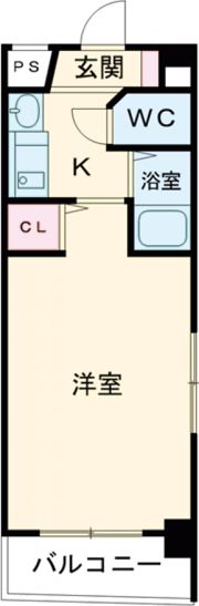 YKハイツ中崎Ⅱの間取り画像