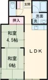 清水尾崎アパートの間取り画像