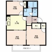 フレグランス今泉 Bの間取り画像