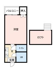 コスモハイツ1・2の間取り画像