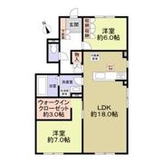 ヒルトップ Uの間取り画像