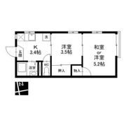 タウニー若竹の間取り画像