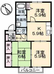 パースリーKATAGI A棟の間取り画像