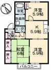 パースリーKATAGI A棟の間取り画像