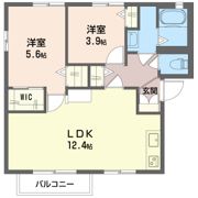 サンハイツ 日向 Bの間取り画像