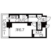 ヴィラエーデル名駅の間取り画像