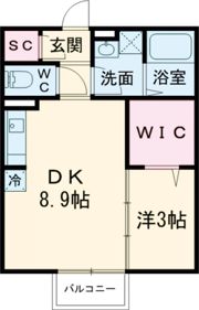 エクセルームK-Iの間取り画像