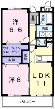 サニーガーデンⅡの間取り画像