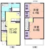 レインボー花山の間取り画像