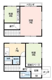 久喜市鷲宮4丁目戸建の間取り画像