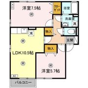 クレアール Bの間取り画像