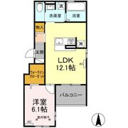 レフィシオン泉中央の間取り画像