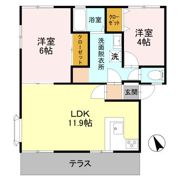ライフタウニーC街区 2号棟の間取り画像