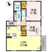 エミール Ⅵの間取り画像
