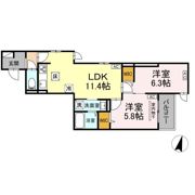D Paina 木月住吉町の間取り画像