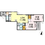 D Paina 木月住吉町の間取り画像