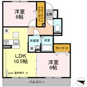 セレスティンワール A棟の間取り画像