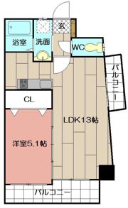 THE SQUARE・Suite Residenceの間取り画像