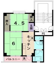 Oasis Umedaira 1の間取り画像