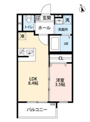 robot home 箱崎宮前の間取り画像