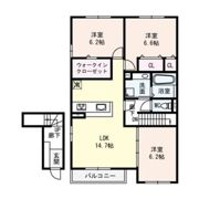 雅(MIYABI)B棟の間取り画像
