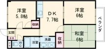 サラナフラットの間取り画像
