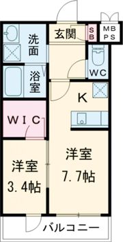 モレス・ヴィラ明石の間取り画像