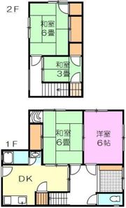 黒川借家の間取り画像