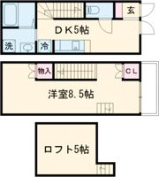 カロンHayamaの間取り画像