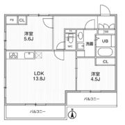 THE PALMS MUSE 新江古田（ザパームスミューズシンエコダ）の間取り画像
