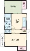 ハイツ西尾の間取り画像