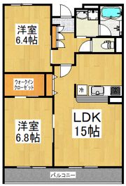 ガーデンビィラ六番館の間取り画像