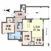 白壁 THE GARDENの間取り画像