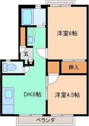 メゾンノオブルCの間取り画像