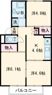 御立ハイツの間取り画像