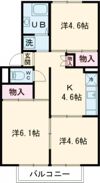 御立ハイツの間取り画像