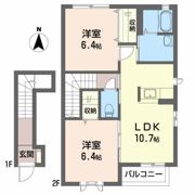 ヴィラグレース Cの間取り画像